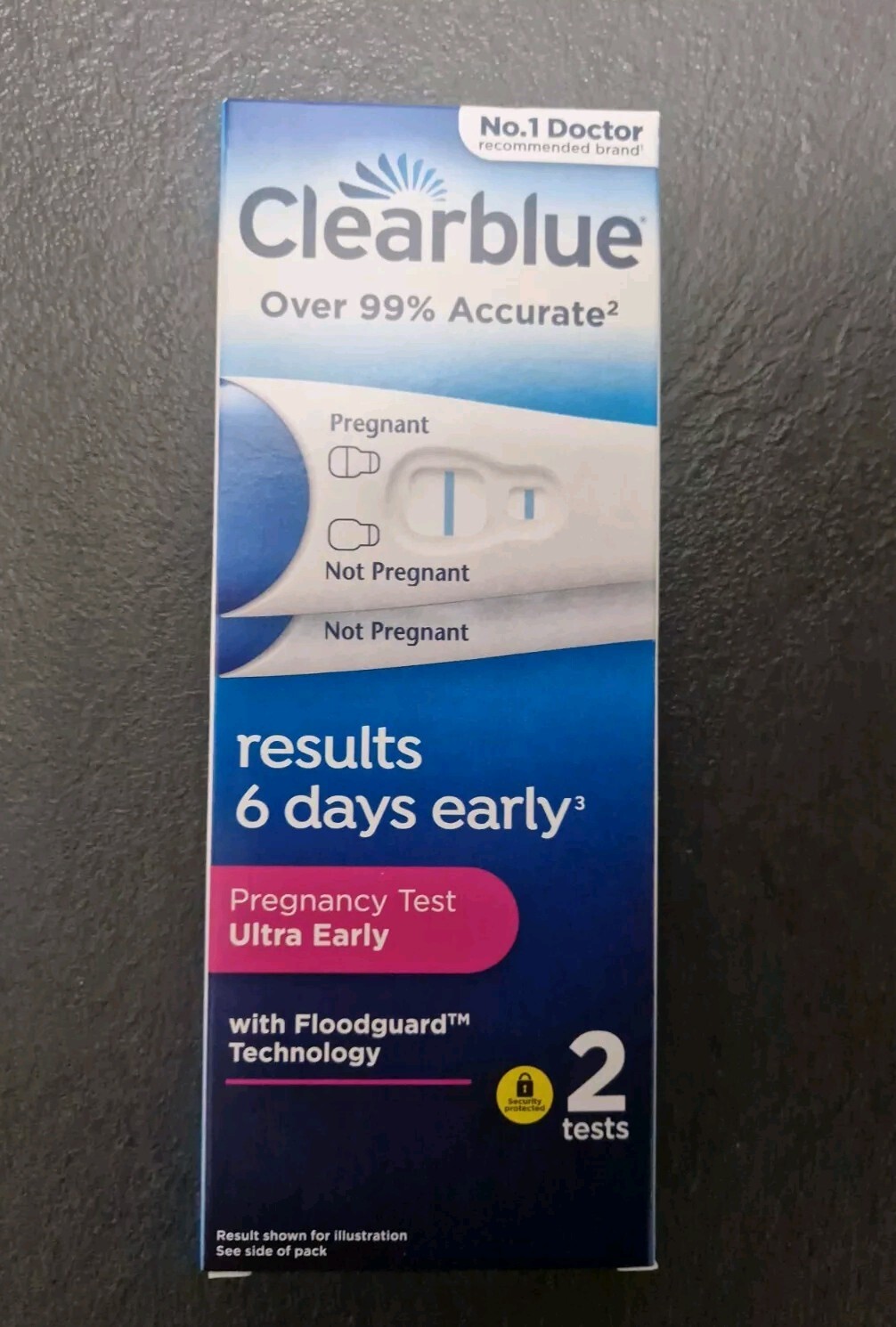 Clearblue Pregnancy Test-Ultra Early (10 mIU)Results 6 Days Early 2 Tests