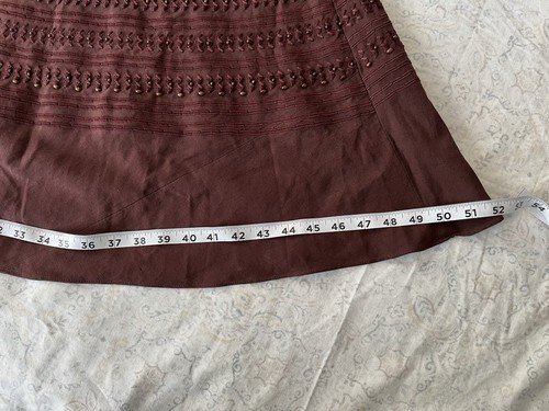 jones new york collection Maxi skirt Size 8 Eggplant Color Flared - Picture 10 of 11