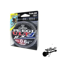 SUNLINE Saltimate PE Egi ULT HS4 180m No. 0.6 lbs (4.5 kg)  4 Pieces  White