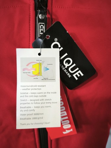 Veste sans manche Femme Gas Gas rouge taille S neuf "CLIQUE" - Imagen 5 de 5