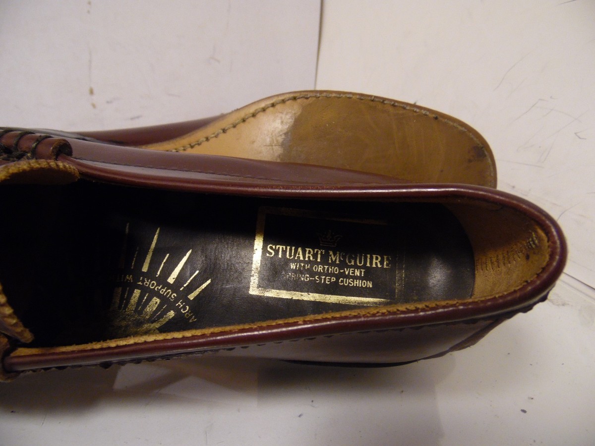 Stuart McGuire Ortho-Vent Brown Leather Penny Loafer Mens  display picture 1