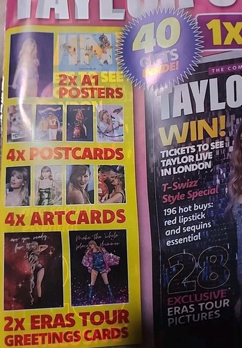 2024 Ultimate TAYLOR SWIFT Fan Pack Postcards, Art Cards, Posters, Stickers ICON - Picture 2 of 4