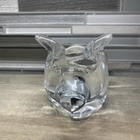 Vintage Durand Clear Crystal Heavy Pig Candy Dish Bowl Made In France 1996 — photo 3