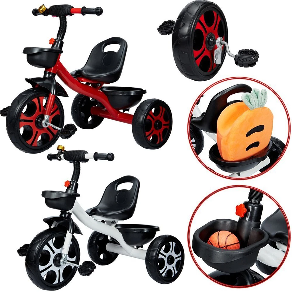 Nuevo triciclo de juguete para niños pequeños de 2 a 7 años triciclo accionado por pedales Foto 2 de 4