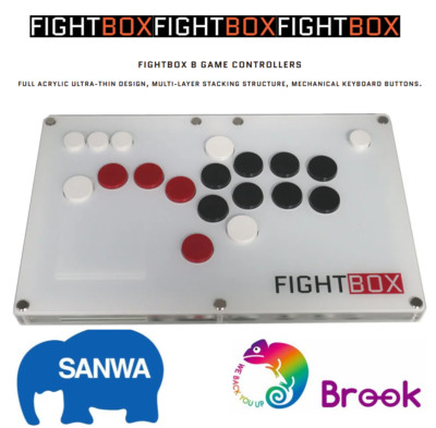 FIGHTBOX B ARCADE  ️ GAME CONTROLLERS ULTRA-THIN DESIGN MECHANICAL KEYS