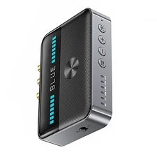 Rechargeable 2 in1 5.3 Bluetooth NFC Transmitter Receiver Stereo Audio Adapter