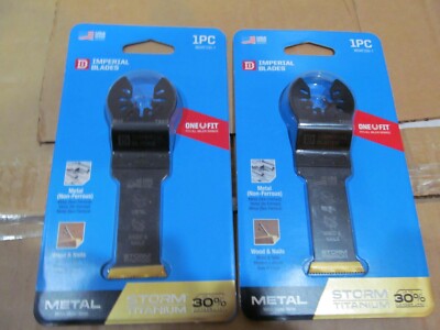 2 Imperial Blades IBOAT330-1 One Fit 1-1/8'' Multi-Material Storm Titanium Metal