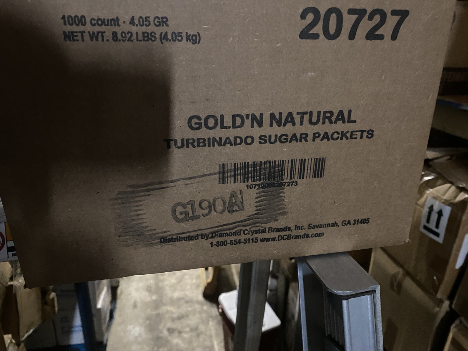 gold n natural turbinado sugar 1000 count 4.05 gr Sealed Box Made by