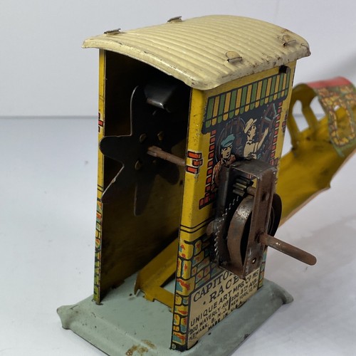 DE COLECCIÓN ARTE ÚNICO HOJALATA CUERDA CAPITAL HILL RACER Sin Coche Juguete Años 30 Hecho en EE. UU. - Imagen 8 de 12
