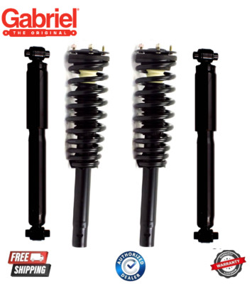 Front Complete Strut & Rear Shock Absorber 4PCS Set Gabriel For Ford Fusion MKZ