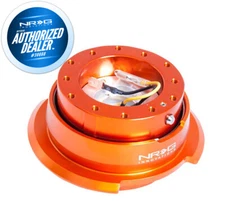NEW NRG Steering Wheel Quick Release Orange w Diamond Cut Gen 2.8 SRK-280OR