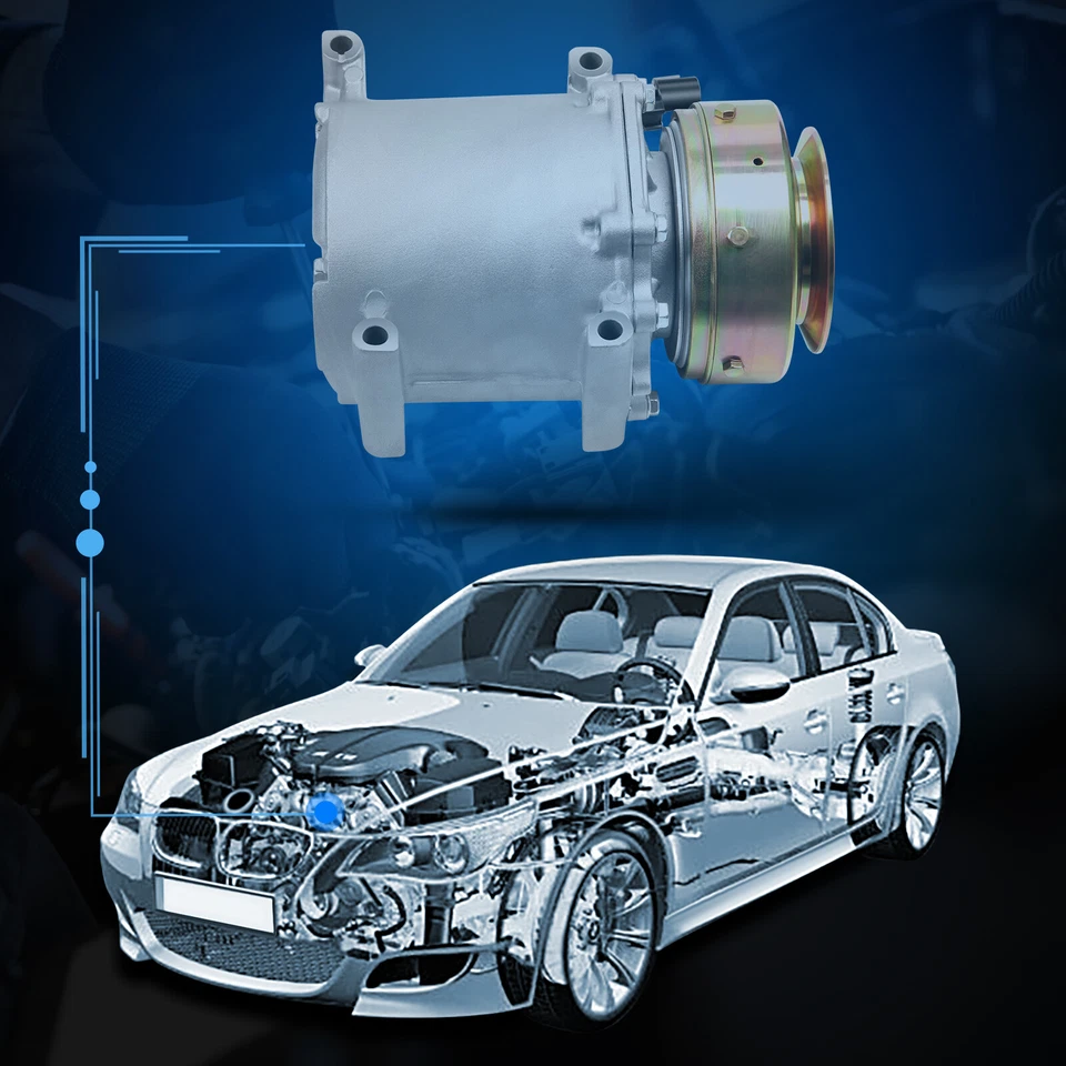 Compresor de aire acondicionado ECCPP para 1997-2002 2003 2004 Mitsubishi Montero Sport 1010379 Foto 4 de 4