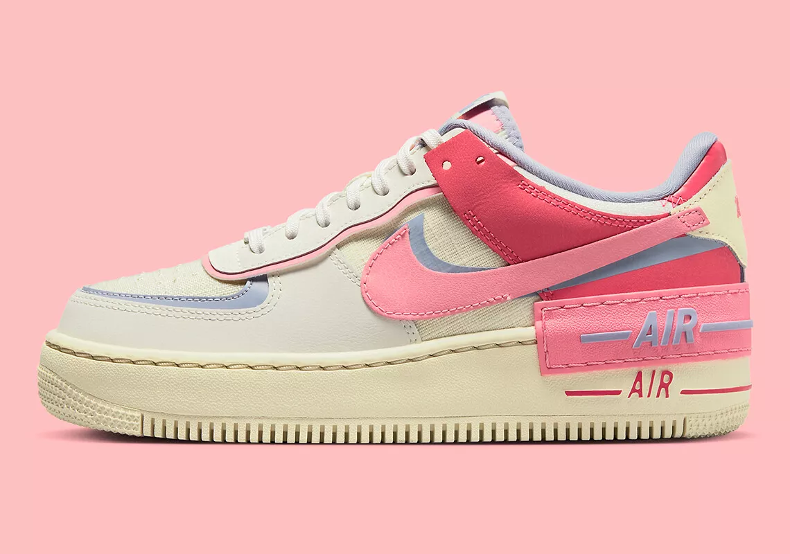 Nike Air Force 1 Shadow Sail Coconut Milk Pink DV7449-101 sz 12 Women = 10.5 Men