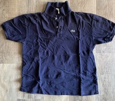 Lacoste - Classic Gator Logo - Polo Golf Shirt - Men's Navy Blue, Size 7 
