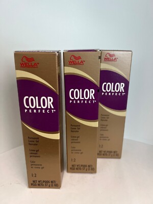 Single Wella Color Perfect Permanent Hair Color 2 oz RED