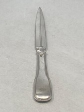 Silver Plated Letter Opener  with Fiddle Pattern Handle