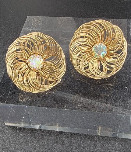 Vtg Sarah Coventry Bud & Bloom Earring Set