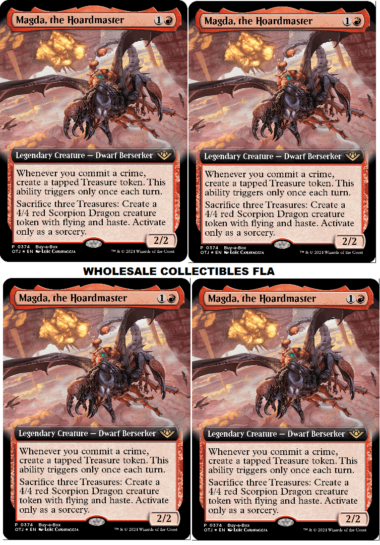 (4) OUTLAWS of THUNDER JUNCTION Buy A Box PROMO Cards Magic The