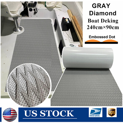 Gray Diamond EVA Foam Boat Flooring Marine Decking Boat Mat , for kayak SUP Pad
