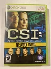 CSI: Crime Scene Investigation - Deadly Intent (Microsoft Xbox 360, 2009) CiB