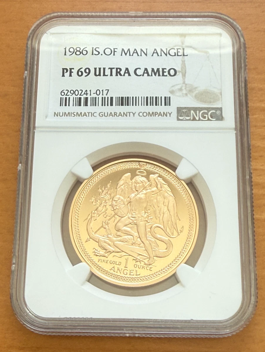 Isle of Man Angel Gold Bullion Coins 1 oz Precious Metal Content