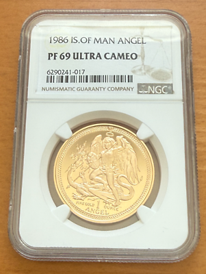 Isle of Man 1986 Gold 1 oz 1 Angel NGC PF69UC | eBay
