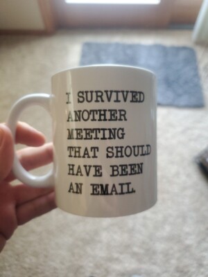 I Survived Another Meeting That Should Have Been An Email 10oz Mug Cup - Funny