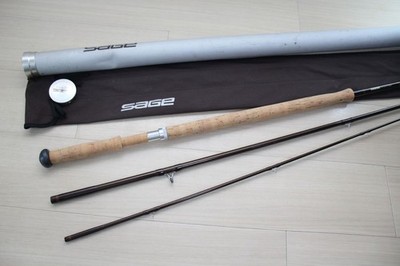 Vintage SAGE GFL 10140-3 Spey Fly Rod 14ft 10wt 3pc Graphite II 1987 USA  K135
