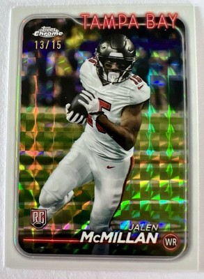2024 Topps Chrome -  JALENMcMILLAN White Geometric Refractor /15 RC