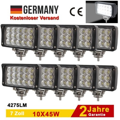 10X45W LED Arbeitsscheinwerfer Rückfahrscheinwerfer Auto Scheinwerfer 12V/24V DE
