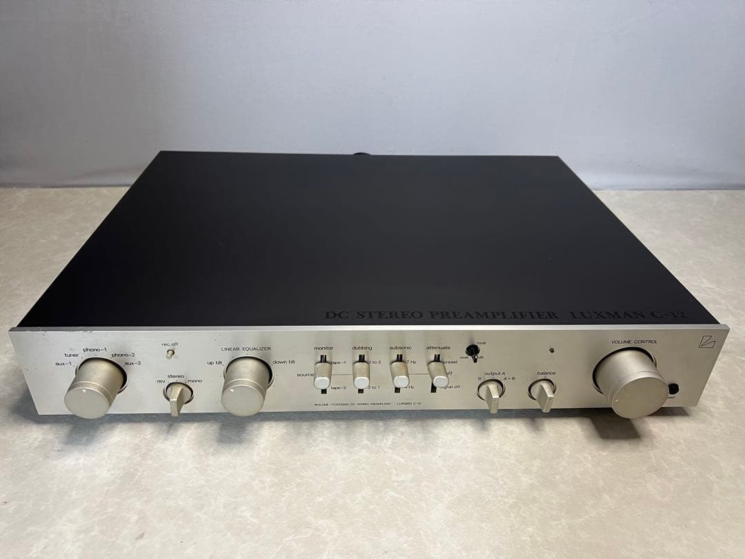 LUXMAN C-12 プリアンプ ラックスマン ジャンク品 Luxman C-12 Preamplifier Vintage Audio Preamp As-is Repair Luxman