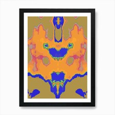 Quadro psichedelico stampa artistica con cornice wall art poster stampa su tela quadro