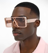 Luxury Oversized Square Sunglasses Men's Fashion 2026 Trendy Thick Frame Hiphop