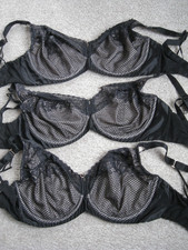 3 x 30GG Bravissimo blair bra bundle black underwired LN612