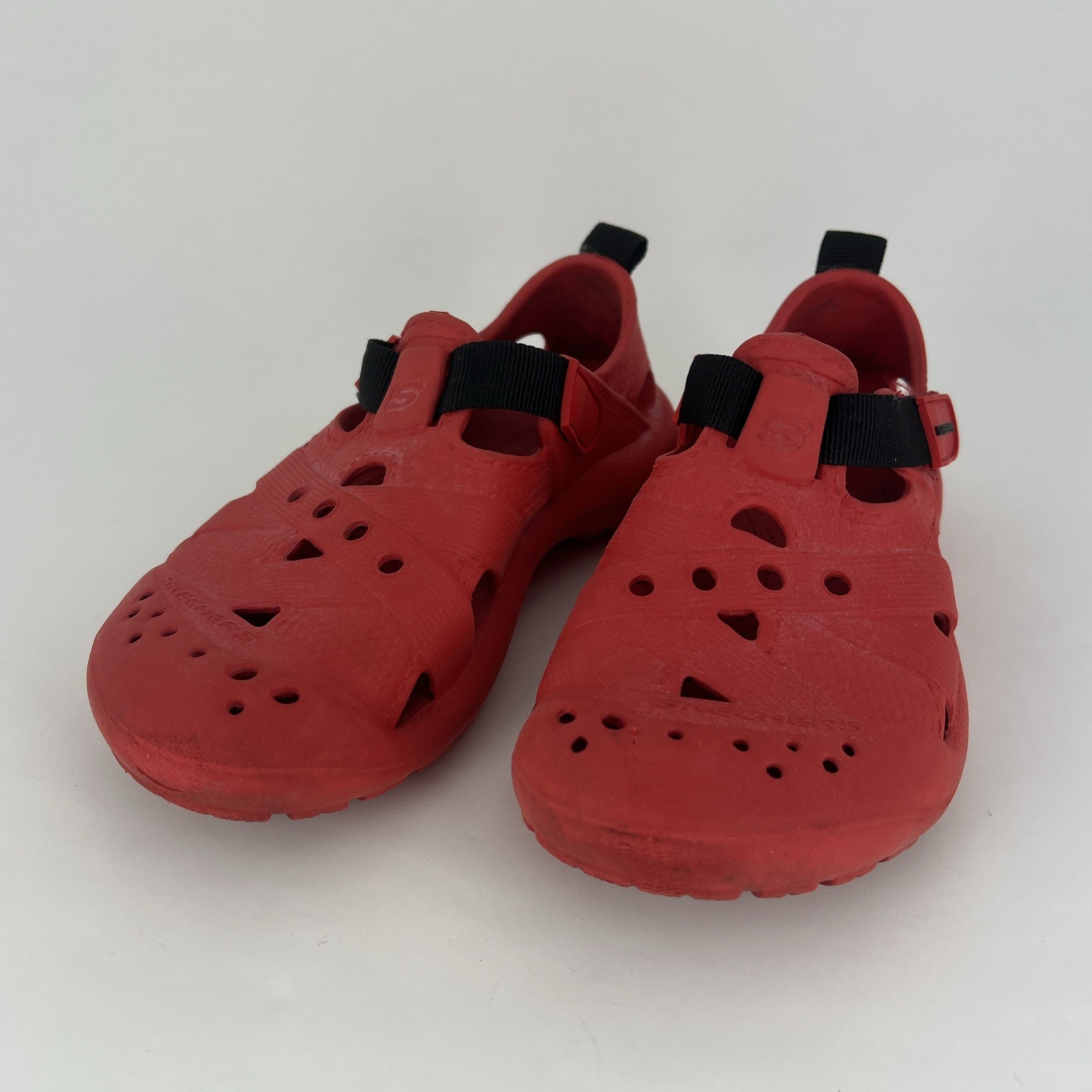 SAOLA Scarpe gomma Skechers Foamies rosse ragazzo taglia 12 parco acquatico spiaggia