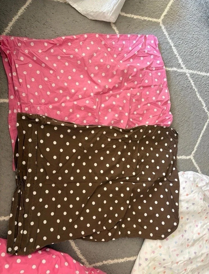 2 fundas nórdicas Pottery Barn niños niñas corazones rosas y arco iris cabaña reina Foto 3 de 4