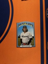 Sixto Sanchez RC 2021 Topps Heritage #72DC-7 RC Black Die Cut SP Marlins