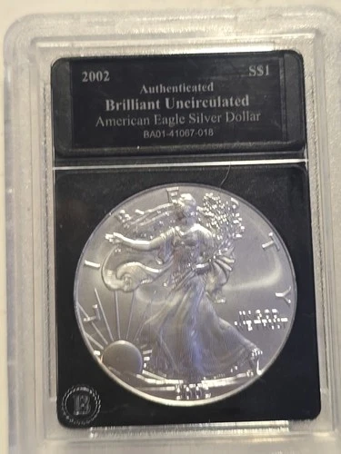 2002 Silver American Eagle $1 Coin 1oz .999 Fine Silver Uncirculated