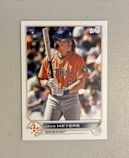 2022 Topps Series One Jake Meyers Rookie Baseball Card #295. rookie card picture