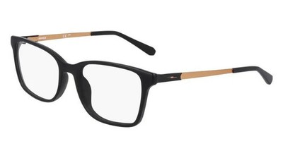 New SHINOLA by Flexon SH-37003 001 Matte Black & Gold Eyeglasses 53/17/145