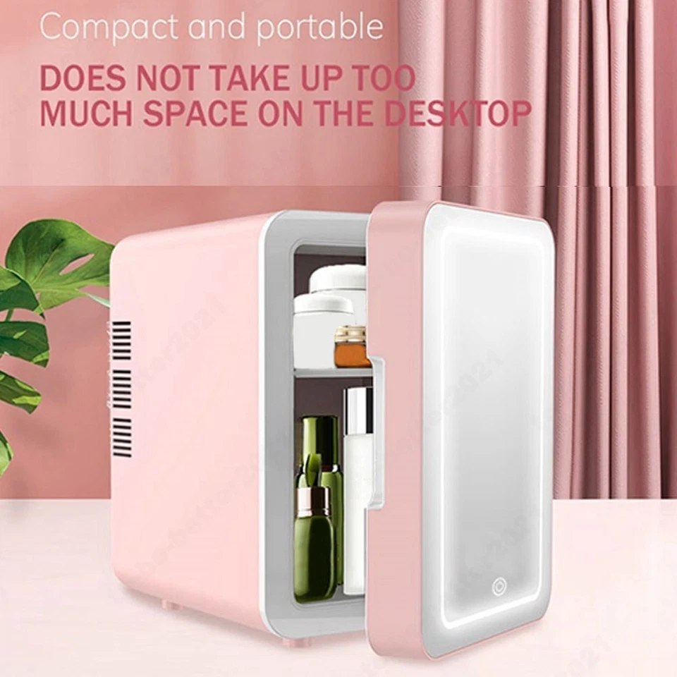 4L Fridge Refrigerator Mirror Fridge Beauty Mini Home Office Car Refrigerator - Image 4 of 4