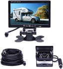 Camecho Vehicle Backup Camera 7" Monitor,18 IR Night Vision Rear View Camera wit