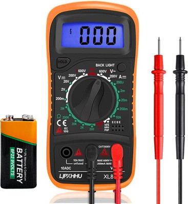 Digital Multimeter Voltmeter Battery Voltage Multi  Continuity Ohm Volt Amp DC A