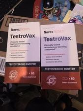New Novex Biotech Testrovax Testosterone Booster 60 Tablets Exp 11/25