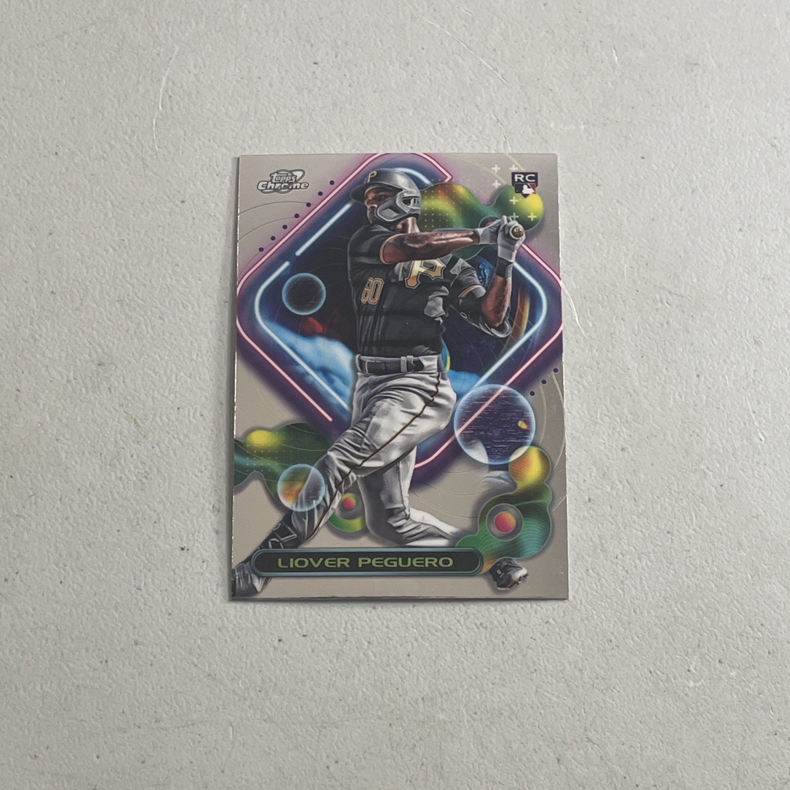 2023 Topps Chrome Baseball Cosmic #166 Liover Peguero RC Rookie Card