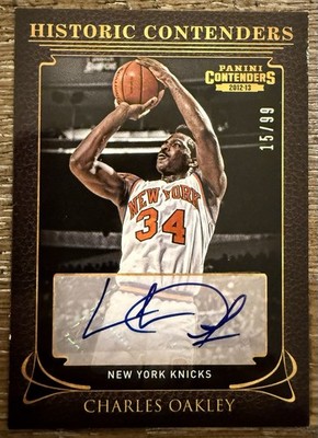 2012-13 Panini Contenders Historic Contenders Charles Oakley Auto /99 Knicks