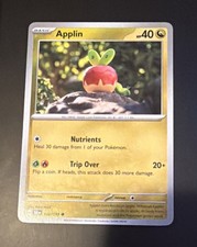 Pokémon Applin Sv08 Surging Sparks 138/191 Basic 40 HP Common Regular Trip Over