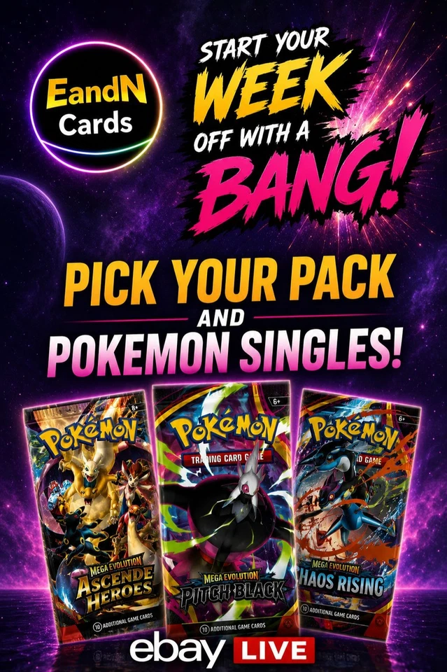 💥 Start Your Week With a Bang! ⚡ Pick Your Pack & Pokémon Singles 🎴