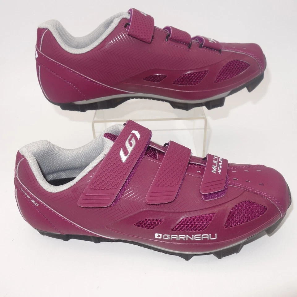 NUEVO Zapatos de Ciclismo Louis Garneau Multi Air Flex Magenta Púrpura Para Mujer 9 Talla 40 Foto 3 de 4