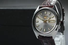 vintage 【EXC+5/N Belt,Box】Seiko 5 7S26-0480 Gray Dial Auto Mens Watch From JAPAN